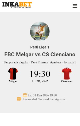 Informaci&oacute;n del partido