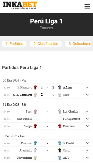 Liga 1 de Per&uacute;